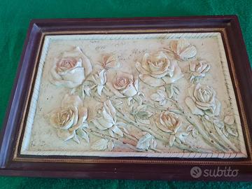 Quadro tutto in porcellana Vintage.