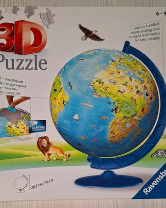 Puzzle 3D globo planisfero