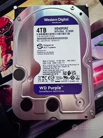 Hard disk HDD da 4TB WD Purple