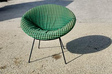 Poltrona anni 60 con tessuto originale 
