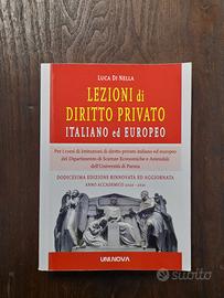 Lezioni di Diritto Privato italiano ed europeo