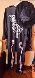 vestito da carnevale scheletro 