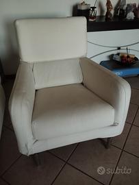 poltrona  in tessuto 