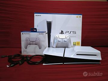 PlayStation 5 Slim 1TB disco + controller NUOVO