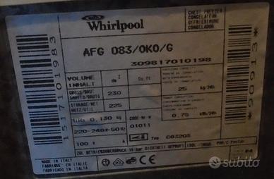 congelatore orizzontale whiverpool