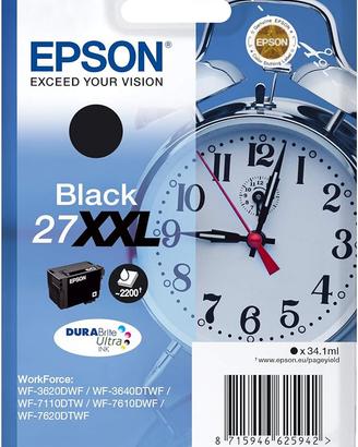 27XXL Epson Cartuccia di Inchiostro Nero
