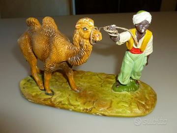 STATUINA DEL PRESEPE DIORAMA NARDI in pasta cm. 10