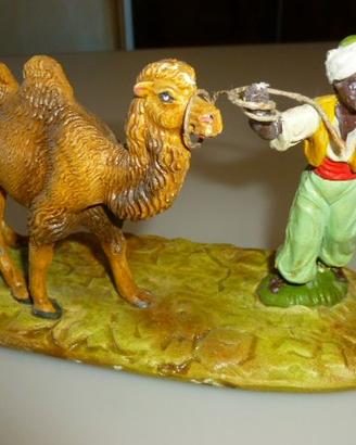 STATUINA DEL PRESEPE DIORAMA NARDI in pasta cm. 10