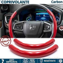 COPRIVOLANTE Rosso per HONDA in FIBRA CARBONIO