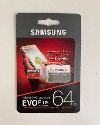 SD Samsung 64Gb EVO Plus