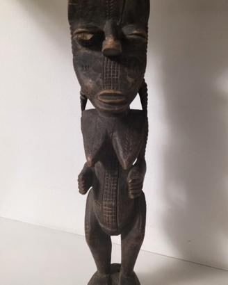 scultura africana antica in legno 