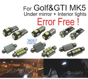 KIT 16 LAMPADE LED INTERNE PER VOLKSWAGEN VW GTI M