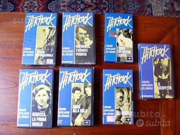 14 VHS di ALFRED HITCHCOCK nella conf. ORIGINALE
