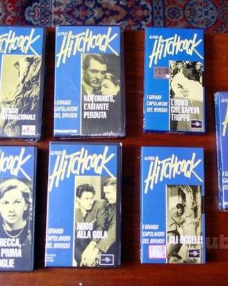 14 VHS di ALFRED HITCHCOCK nella conf. ORIGINALE
