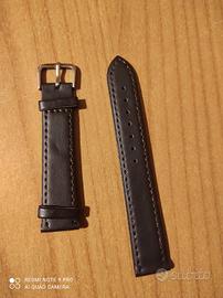Cinturino pelle marrone 18 mm