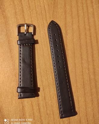 Cinturino pelle marrone 18 mm