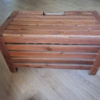 Panca Ikea ÄPPLARÖ in legno marrone