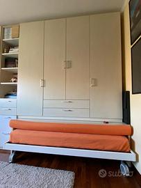 Armadio Zalf con letto a scomparsa