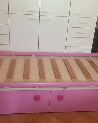 Letto Singolo Foppapedretti con Cassettoni