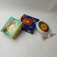 Set 120 pezzi ,ball disc, ape volante, colori dita