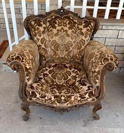 Poltrona stile barocco veneziano