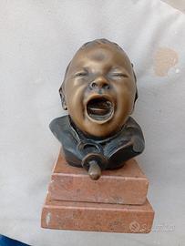 scultura balestrieri in bronzo 