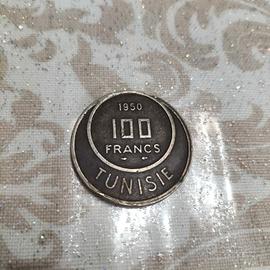 Moneta 100 francs Tunisia