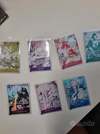 Set completo (7 carte) One Piece 4th anniversario