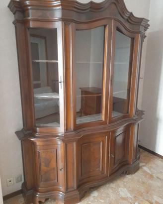 MOBILE  VETRINA IN NOCE