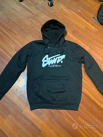 Felpa pull&bear logo bianco grande davanti M