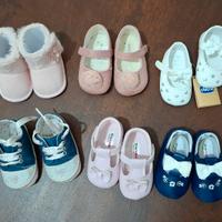 scarpette da culla bimba n.16, 17 e 18