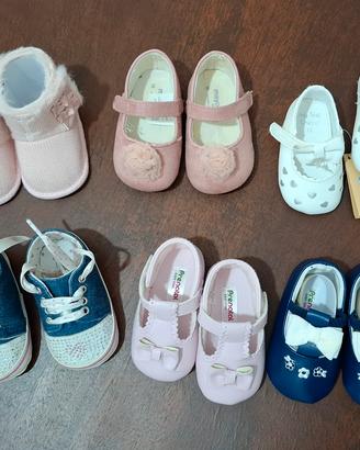 scarpette da culla bimba n.16, 17 e 18