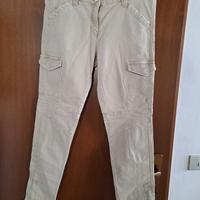 pantaloni lunghi cargo multitasche 48 donna