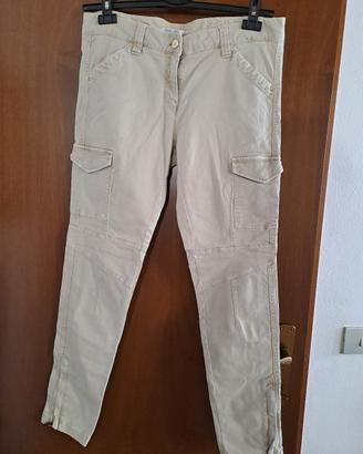 pantaloni lunghi cargo multitasche 48 donna