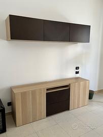 Mobile TV IKEA con pensili