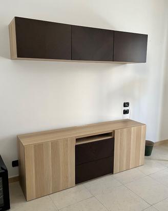 Mobile TV IKEA con pensili