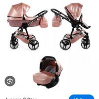 trio junama rosa glitter