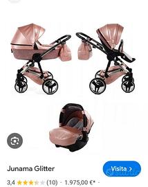 trio junama rosa glitter