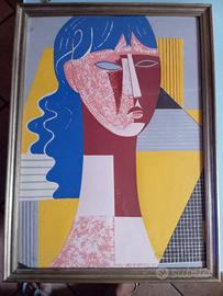 opera su carta serigrafia Mario Tozzi