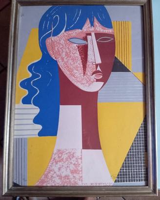 opera su carta serigrafia Mario Tozzi