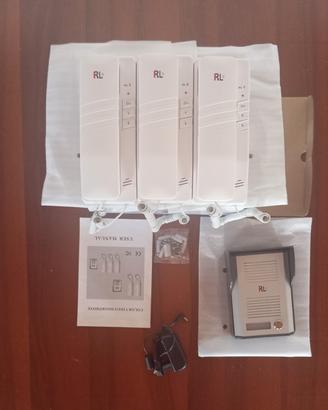 Kit Citofoni 3 pezzi Nuovi con confezione
