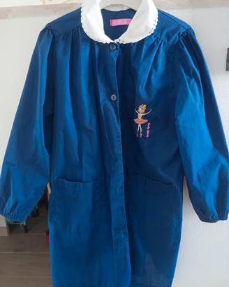 3 grembiuli blu da bambina, elementari 