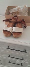 Scarpe donna pelle zeppa