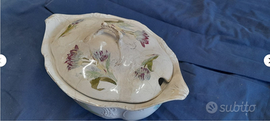 zuppiera florio liberty palermo in ceramica bianca