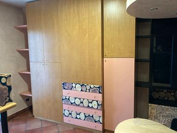 Cameretta frassino laccato rosa