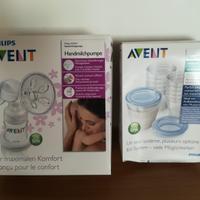 Tiralatte philips avent + vasetti conservalatte
