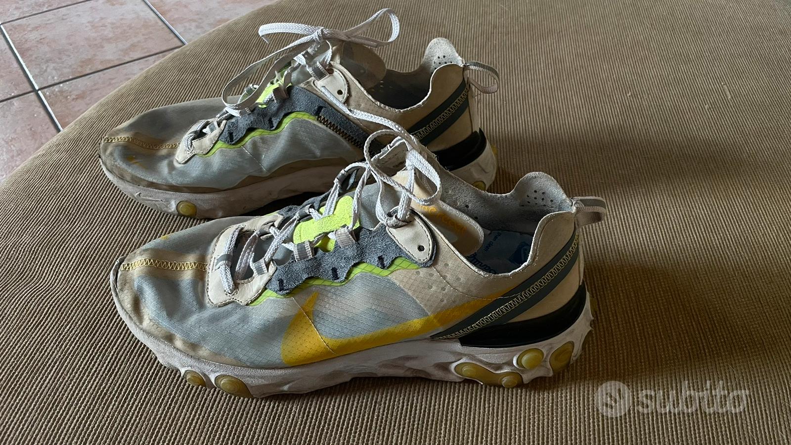 Ciabatte nike react element uomo giallo cheap