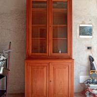 libreria legno massello teak