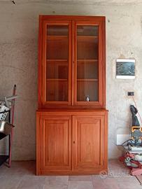 libreria legno massello teak