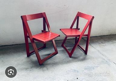 coppia sedie pieghevoli Trieste 